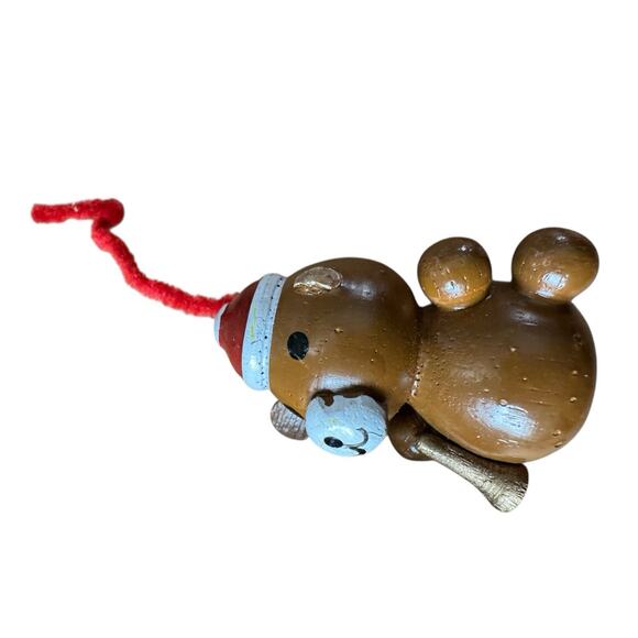 Vintage Wooden Christmas Holiday Ornaments Lot Clowns Miniatures Style READ - Picture 5 of 9